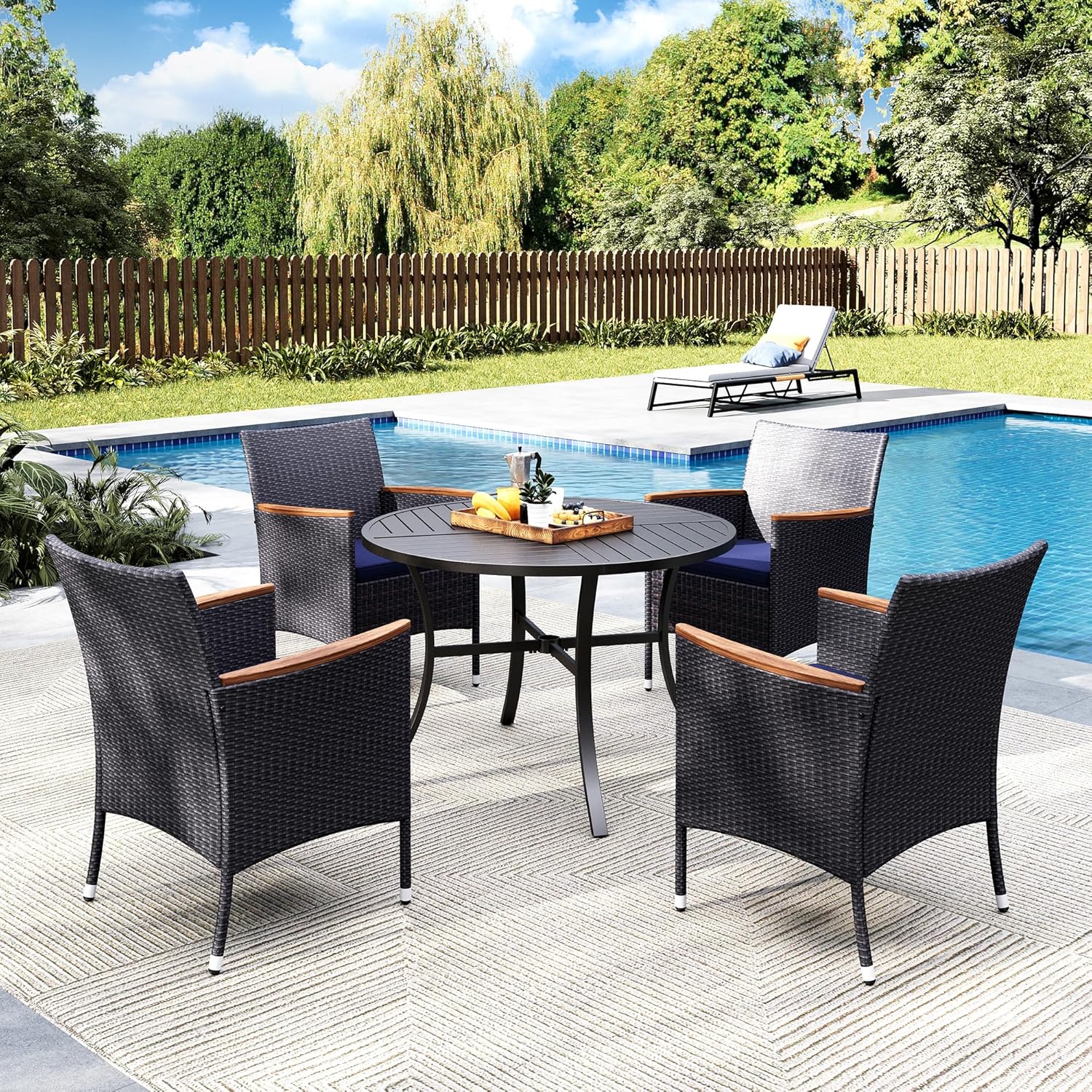 Outdoor Furniture Dining Set - Patio Dining Sets for 4, Patio