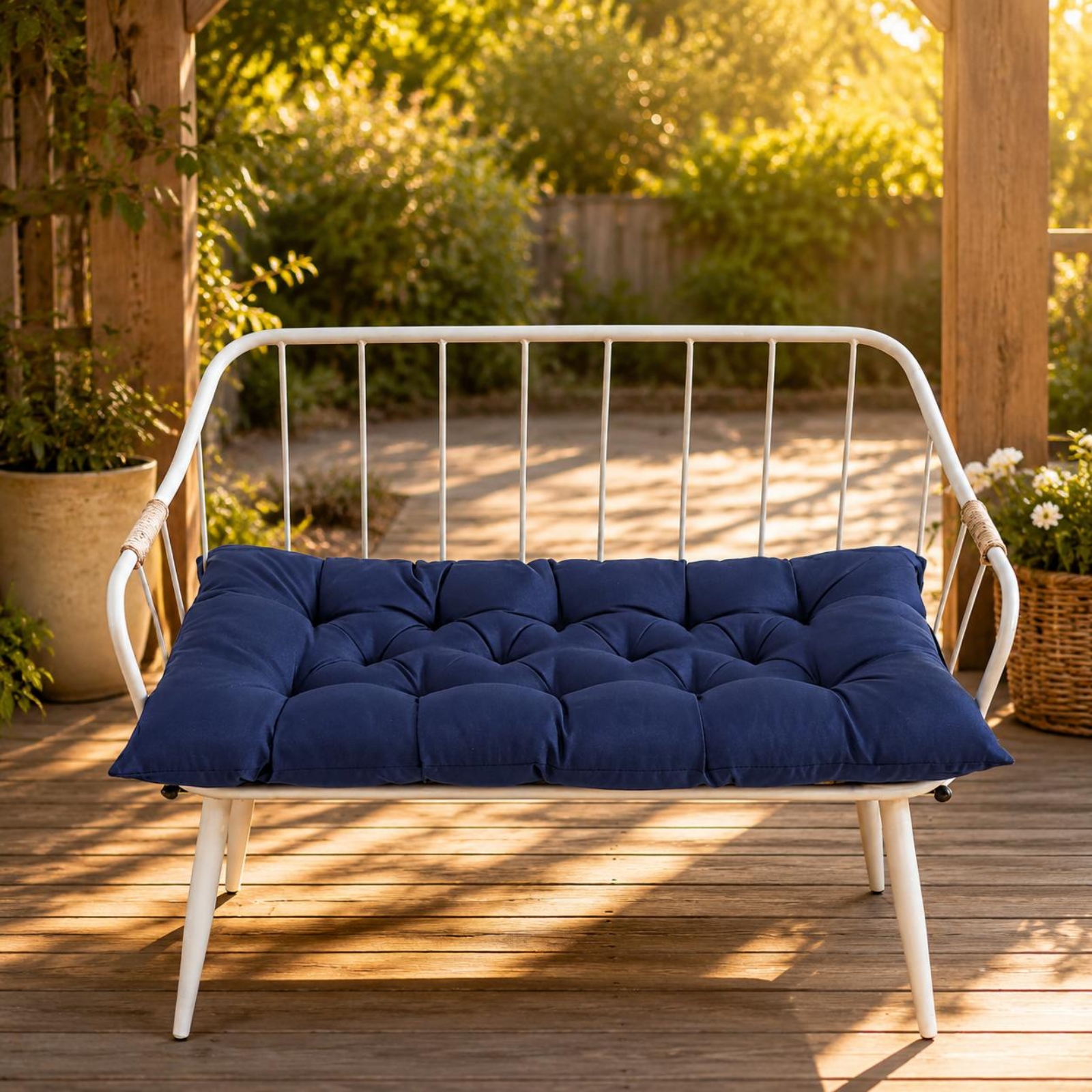 Outdoor Furniture Pads - Waterproof Bench Cushion Sunproof Garden Bench