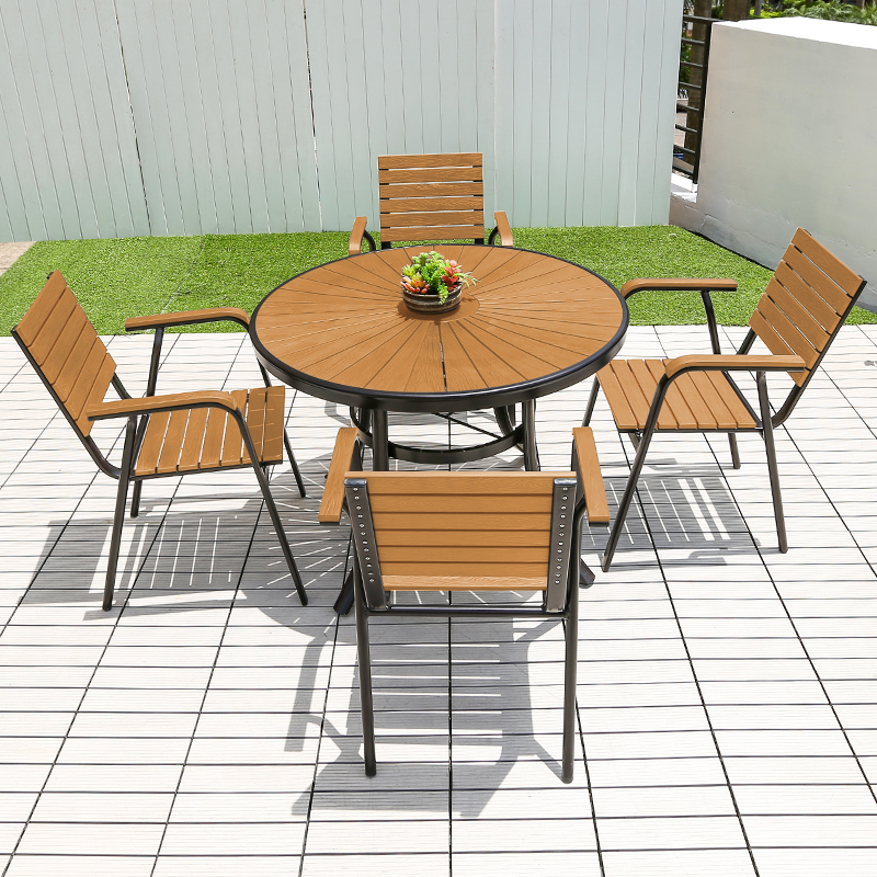 Outdoor Furniture Dining Set - Modern Outdoor Round Dining Table Restaurant
