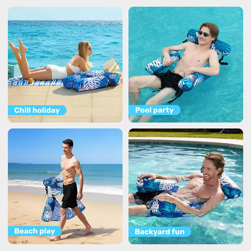Outdoor Furniture For Pool - Summer outdoor inflatable lounge chair pontoon
