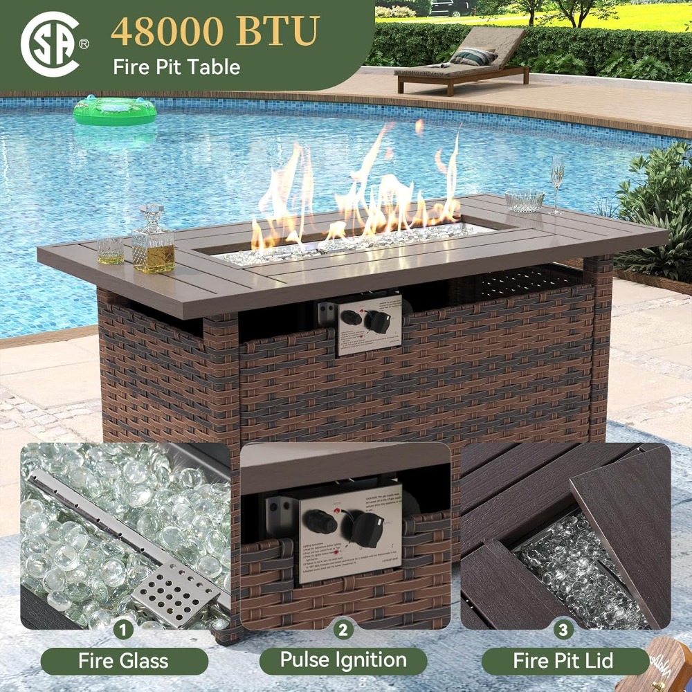 Outdoor Furniture Fire Pit - Exclusive Deal Outdoor Patio Furniture Set
