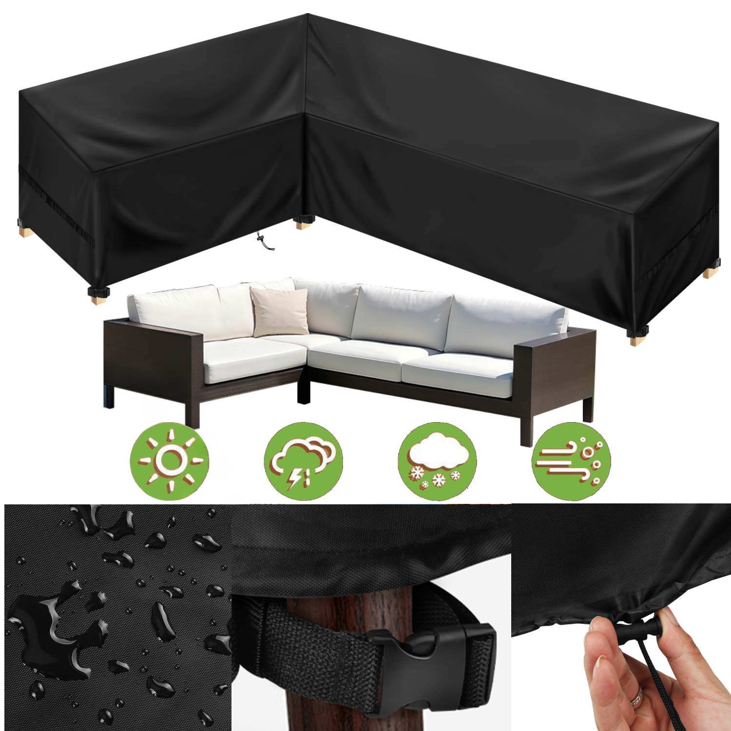 Outdoor Waterproof Sectional S - Outdoor Furniture L Shape 评论和价格