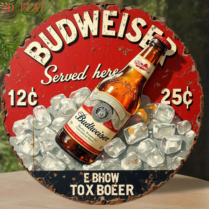 1pc Vintage Beer Logo Metal Wa - Outdoor Furniture Metal 评论和价格