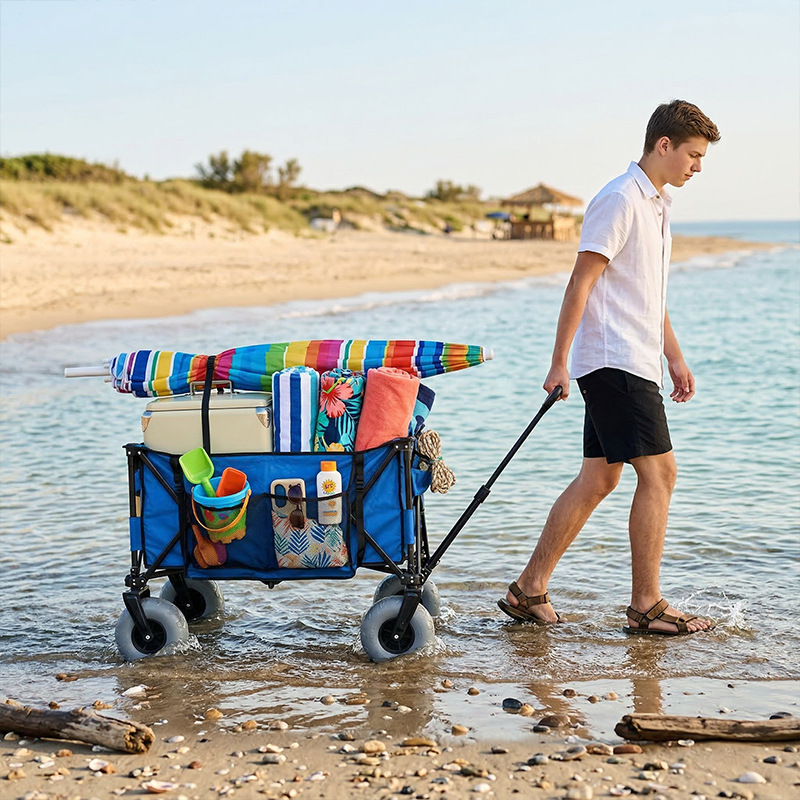 Foldable Metal Beach Wagon Qui - Outdoor Furniture Metal 评论和价格