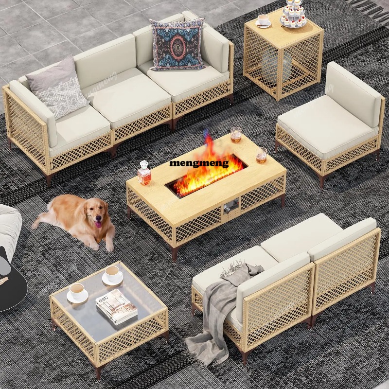 9-Piece Outdoor Patio Furnitur - Outdoor Furniture Fire Pit 评论和价格