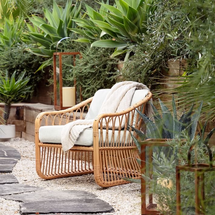 Rattan Lounge Chair Sofa Singl - Outdoor Furniture Lounge 评论和价格