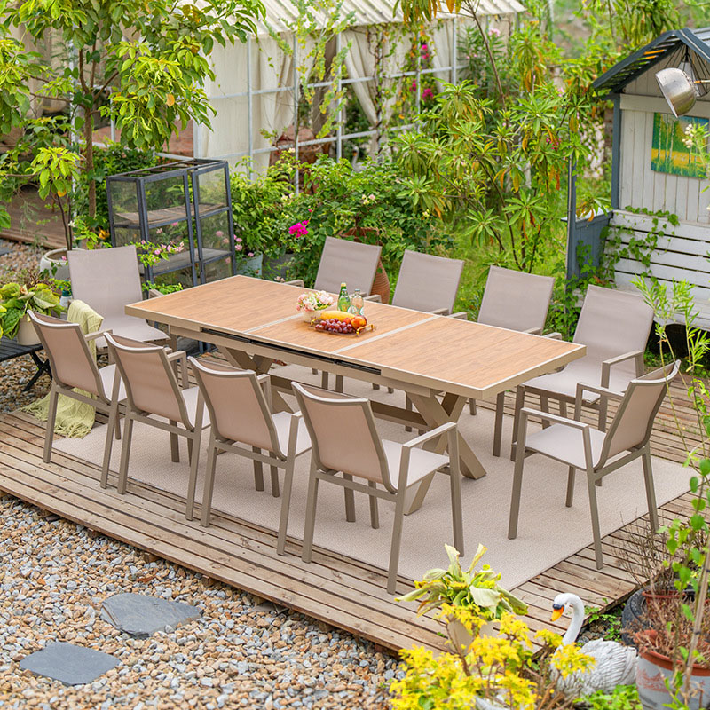 Modern Durable Aluminum Garden - Outdoor Furniture Dining Set 评论和价格