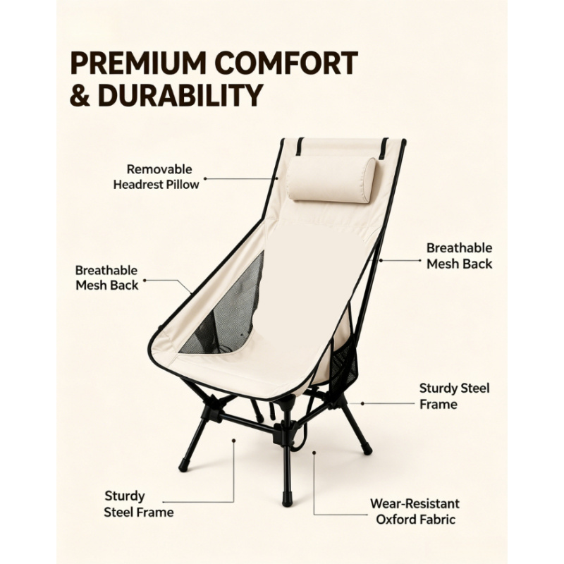 Lightweight Folding Camping Ch - Outdoor Furniture Pads 评论和价格