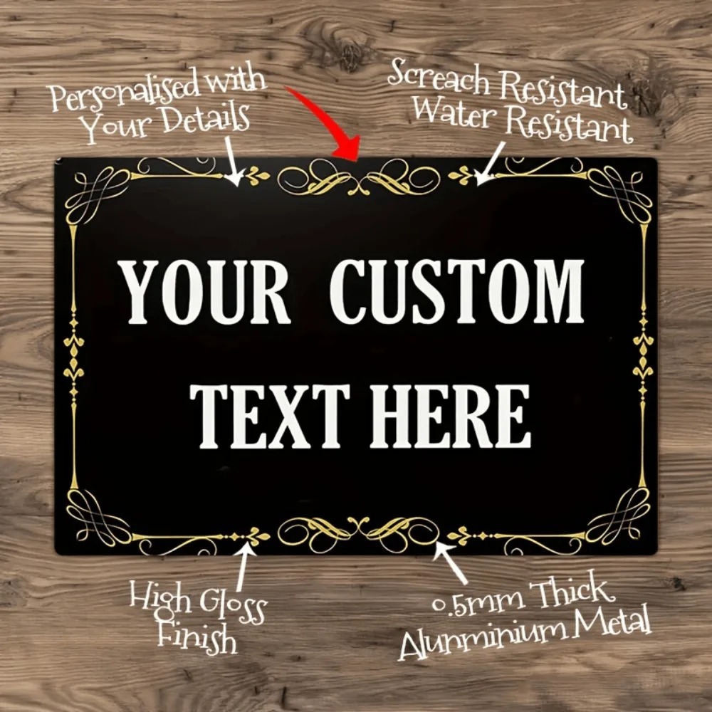 Custom Personalized Black Gold - Outdoor Furniture Metal 评论和价格