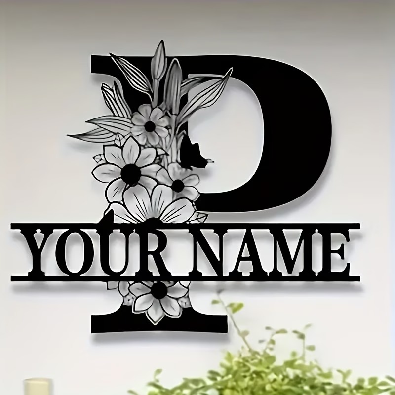 Custom Surname Metal Sign, Cou - Outdoor Furniture Metal 评论和价格
