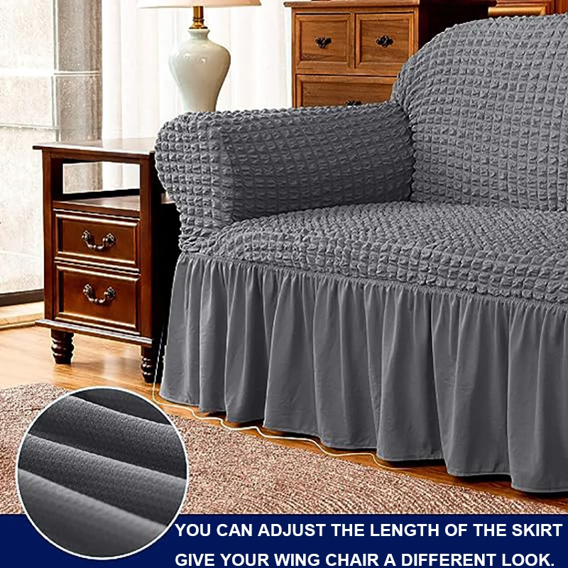 Seersucker Sofa Cover Elastic  - Outdoor Furniture L Shape 评论和价格