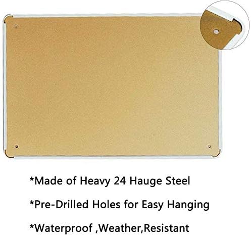 HOUVSSEN Metal Tin Sign, 8 x 1 - Outdoor Furniture Metal 评论和价格