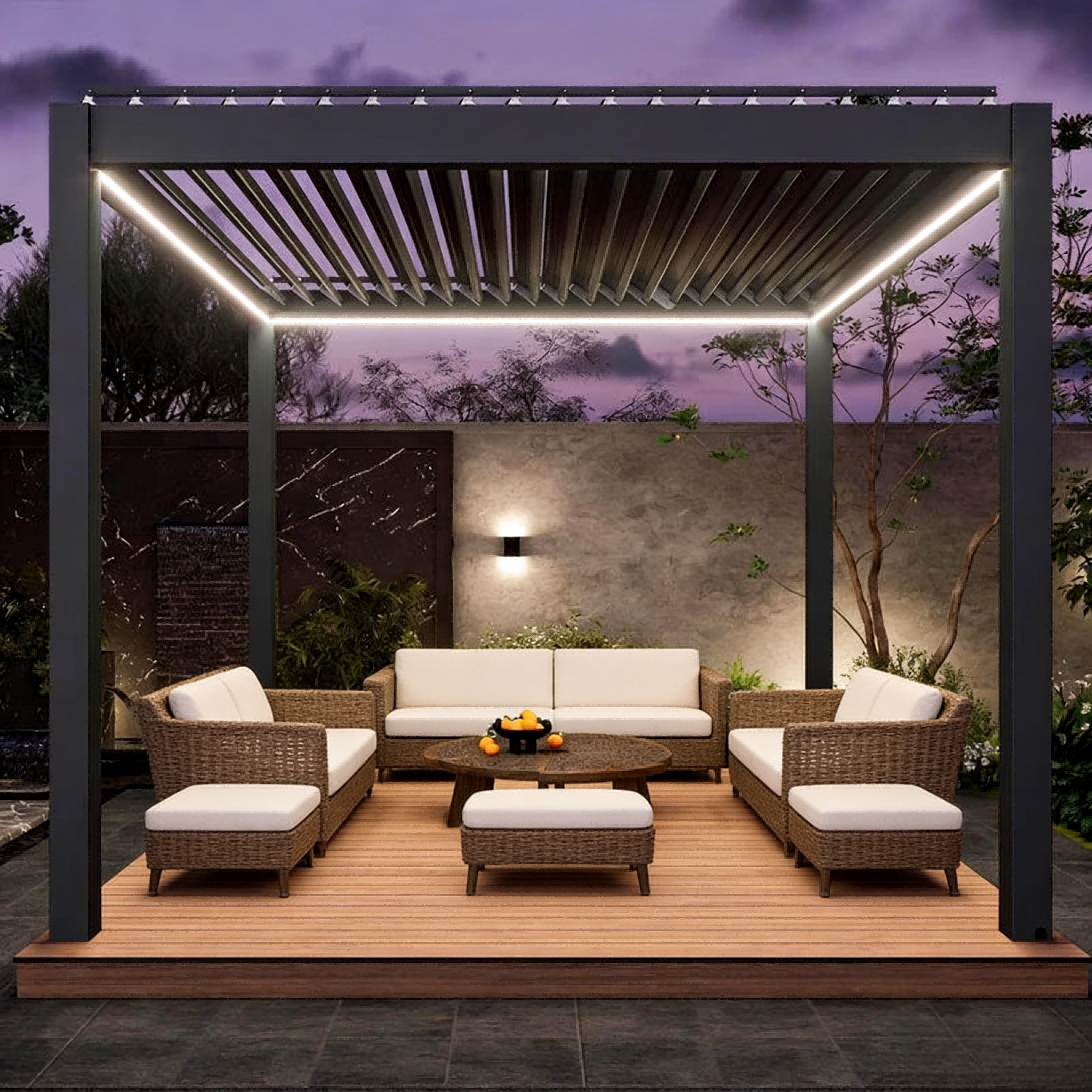 Villa Fashion Outdoor Sun Prot - Outdoor Furniture Metal 评论和价格
