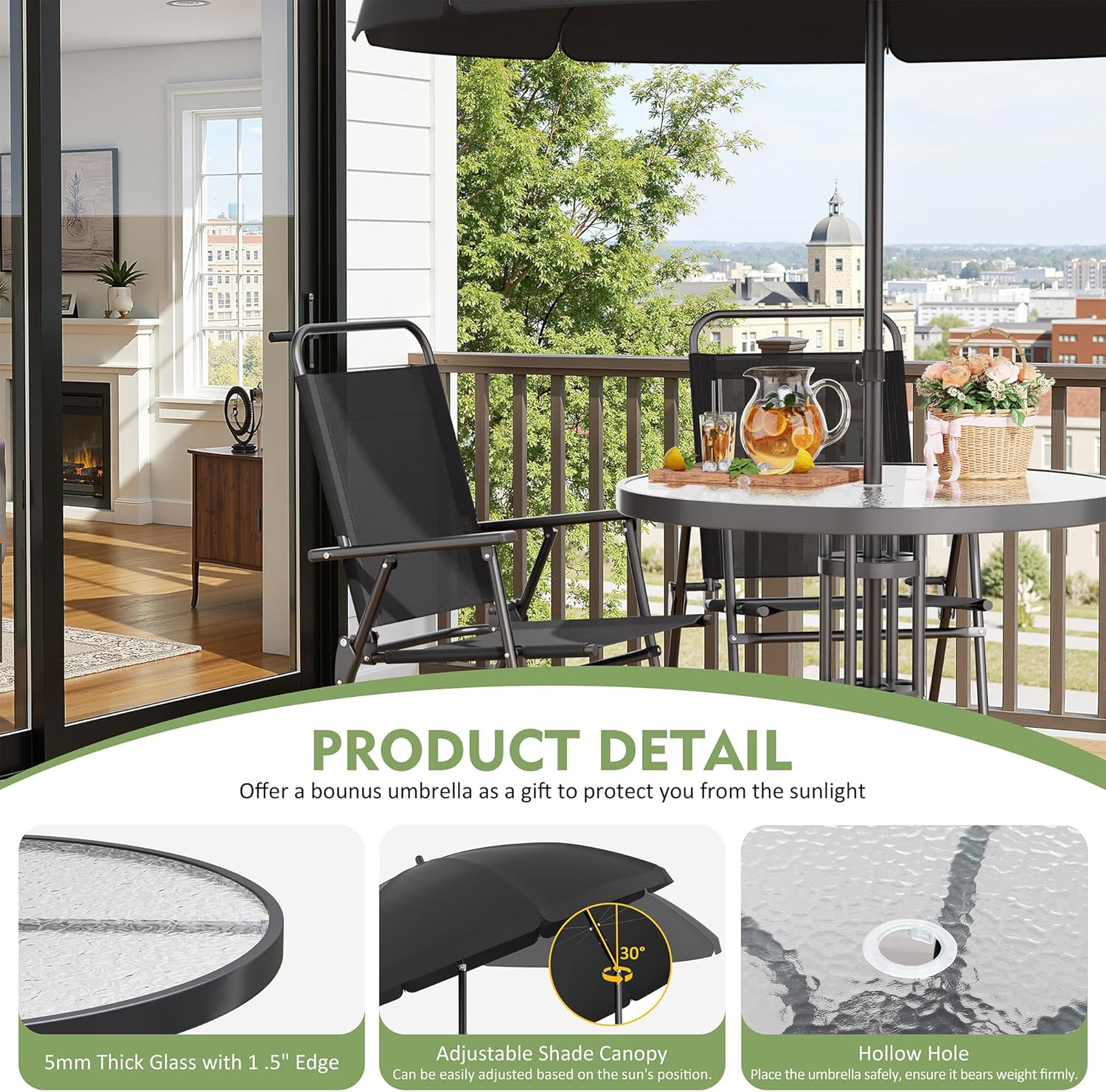 6-Piece Outdoor Patio Dining S - Outdoor Furniture Dining Set 评论和价格