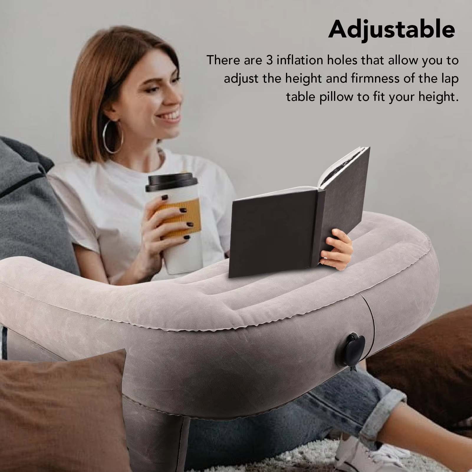 Inflatable Lap Desk Pillow Inf - Outdoor Furniture Pillows 评论和价格