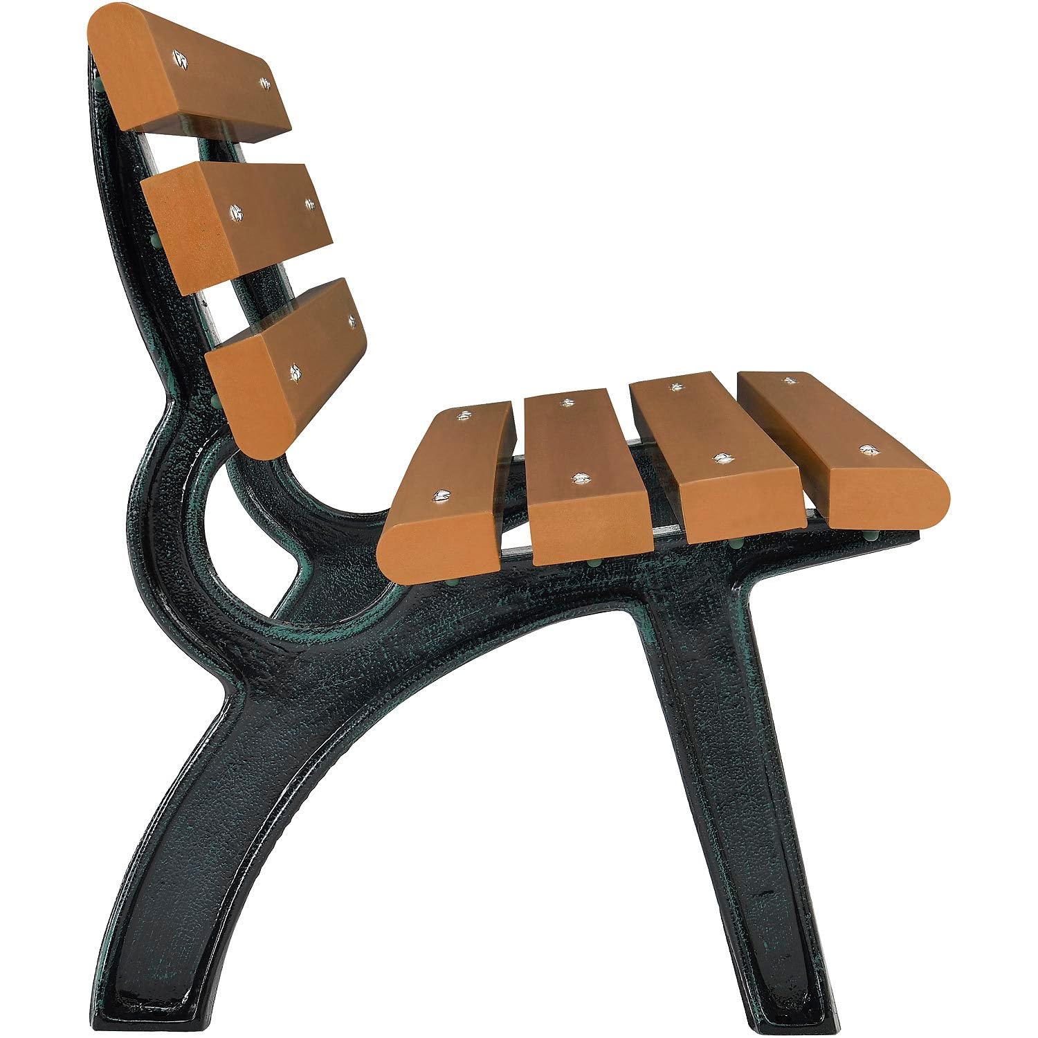 4 Ft Outdoor Park Bench With B - Outdoor Furniture Recycled Plastic 评论和价格
