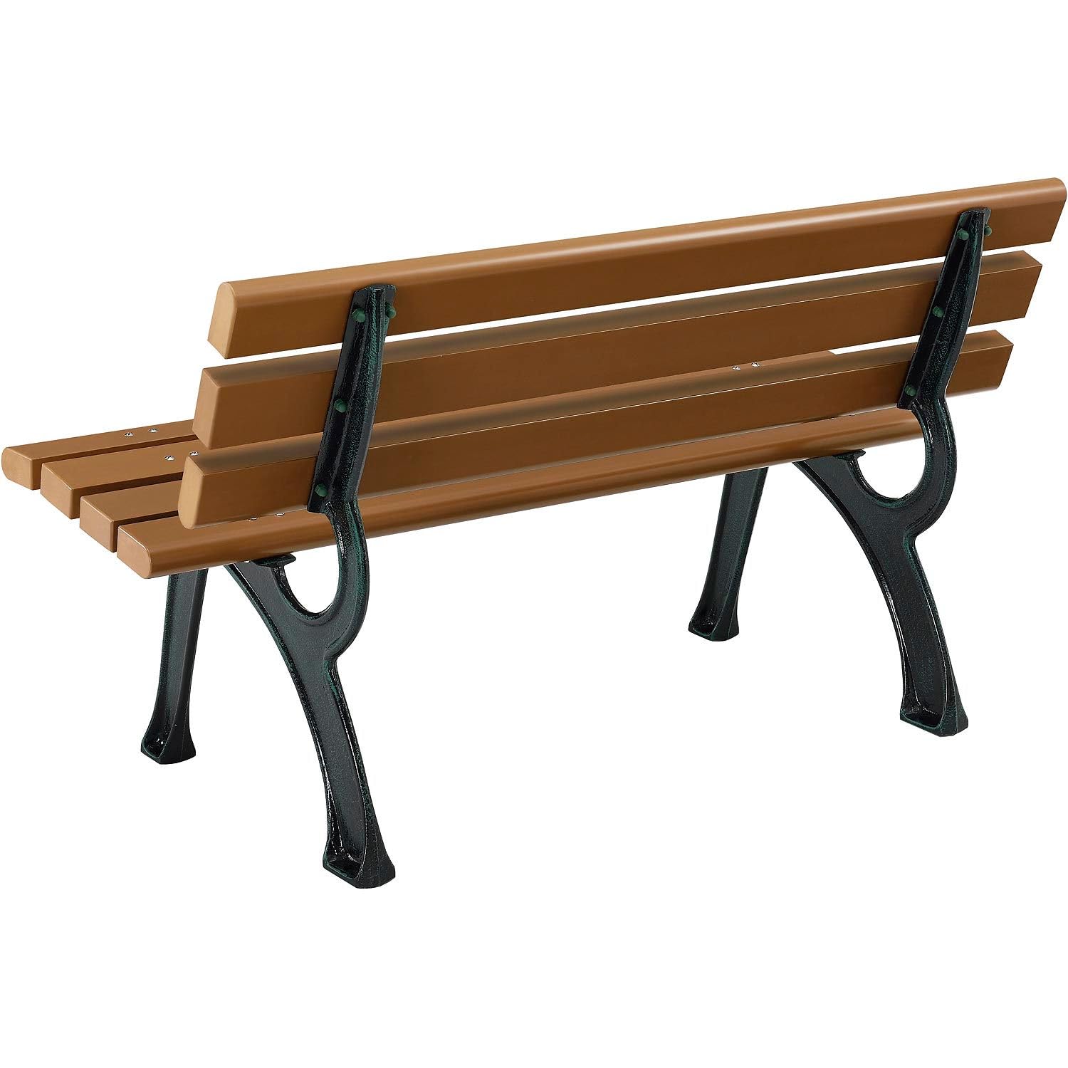 4 Ft Outdoor Park Bench With B - Outdoor Furniture Recycled Plastic 评论和价格