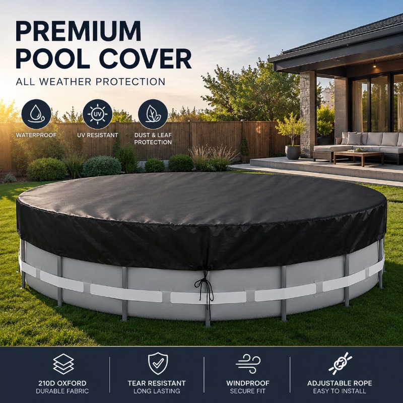 Oxford Round Pool Cover Waterp - Outdoor Furniture For Pool 评论和价格