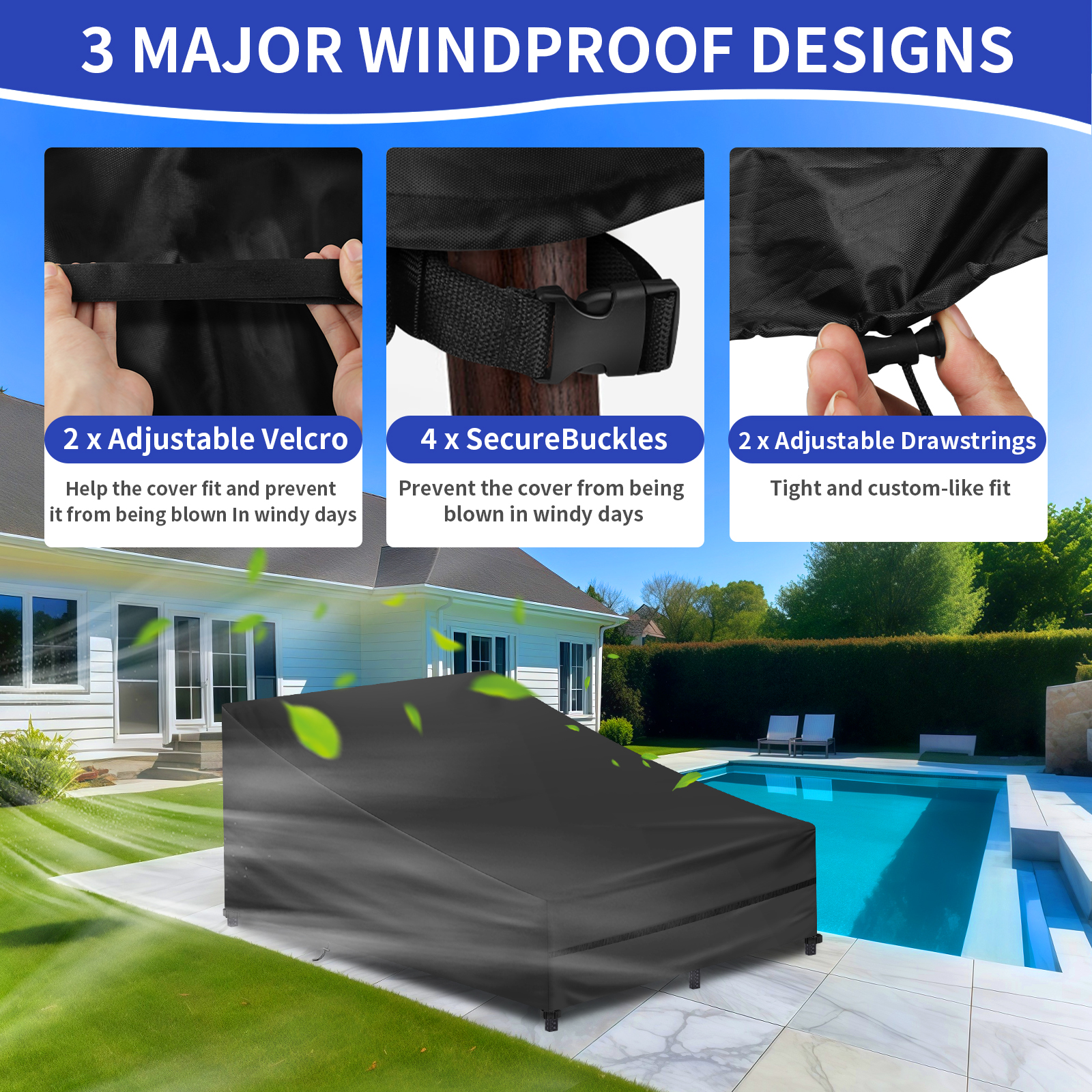Waterproof Double/Single Wide  - Outdoor Furniture For Pool 评论和价格