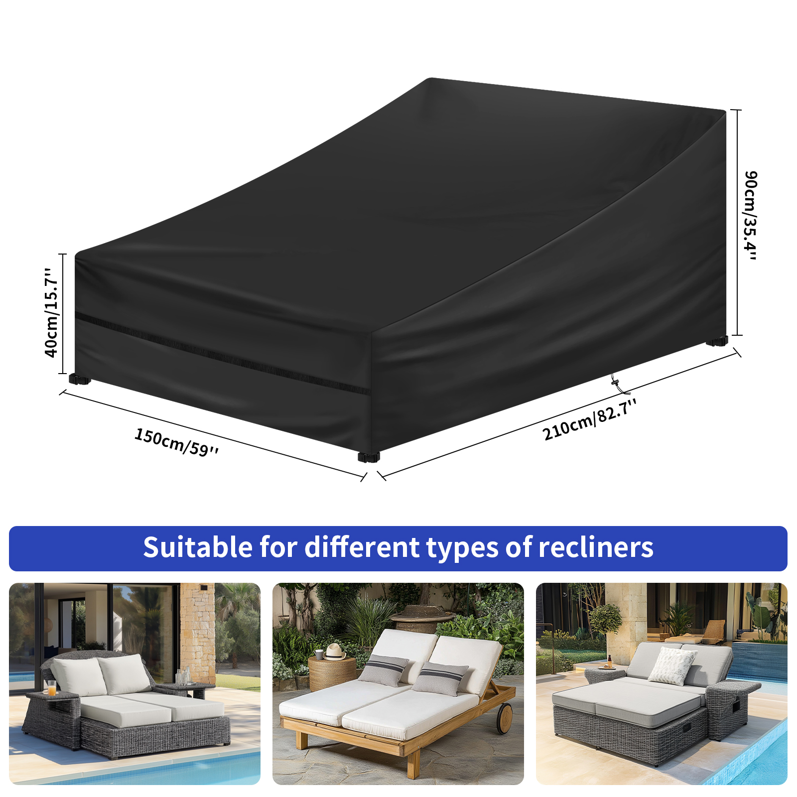 Waterproof Double/Single Wide  - Outdoor Furniture For Pool 评论和价格