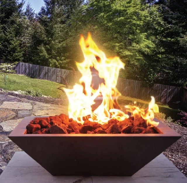 Outdoor Sofa Set Fire Pit Tabl - Outdoor Furniture Fire Pit 评论和价格