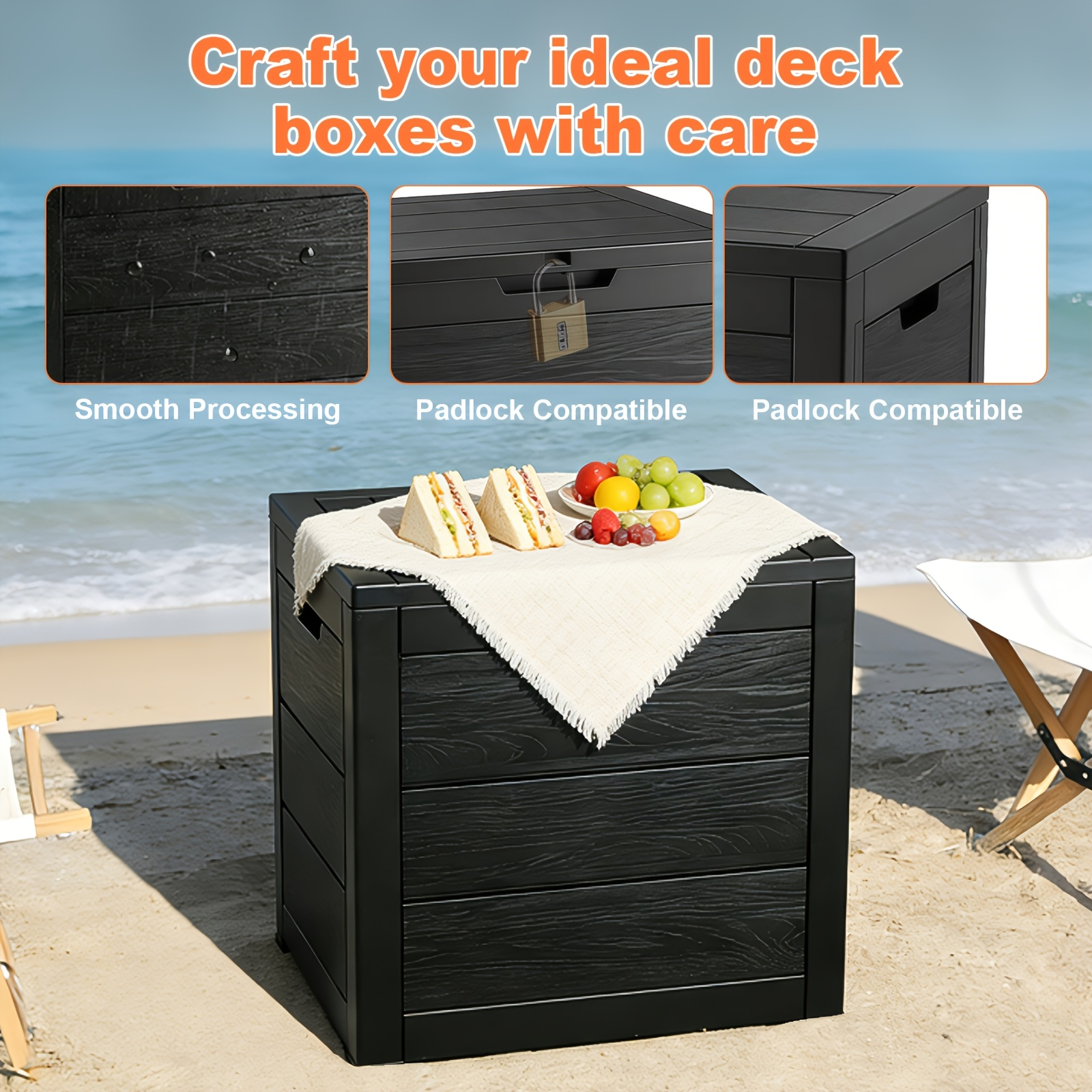 35 Gallon Large Outdoor Resin  - Outdoor Furniture For Pool 评论和价格
