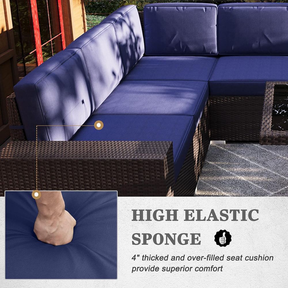 7-Piece Outdoor Patio Furnitur - Outdoor Furniture Fire Pit 评论和价格