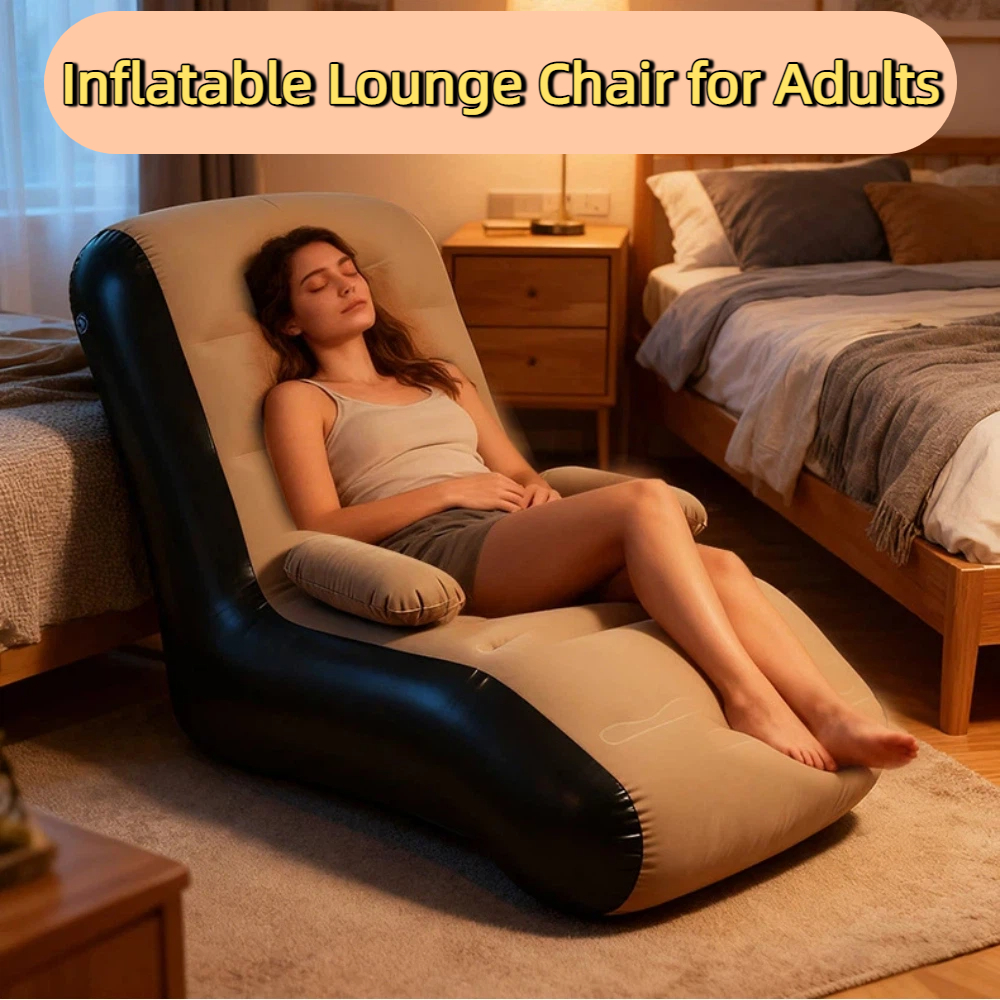 Inflatable Lounger Sofa with S - Outdoor Furniture Pillows 评论和价格