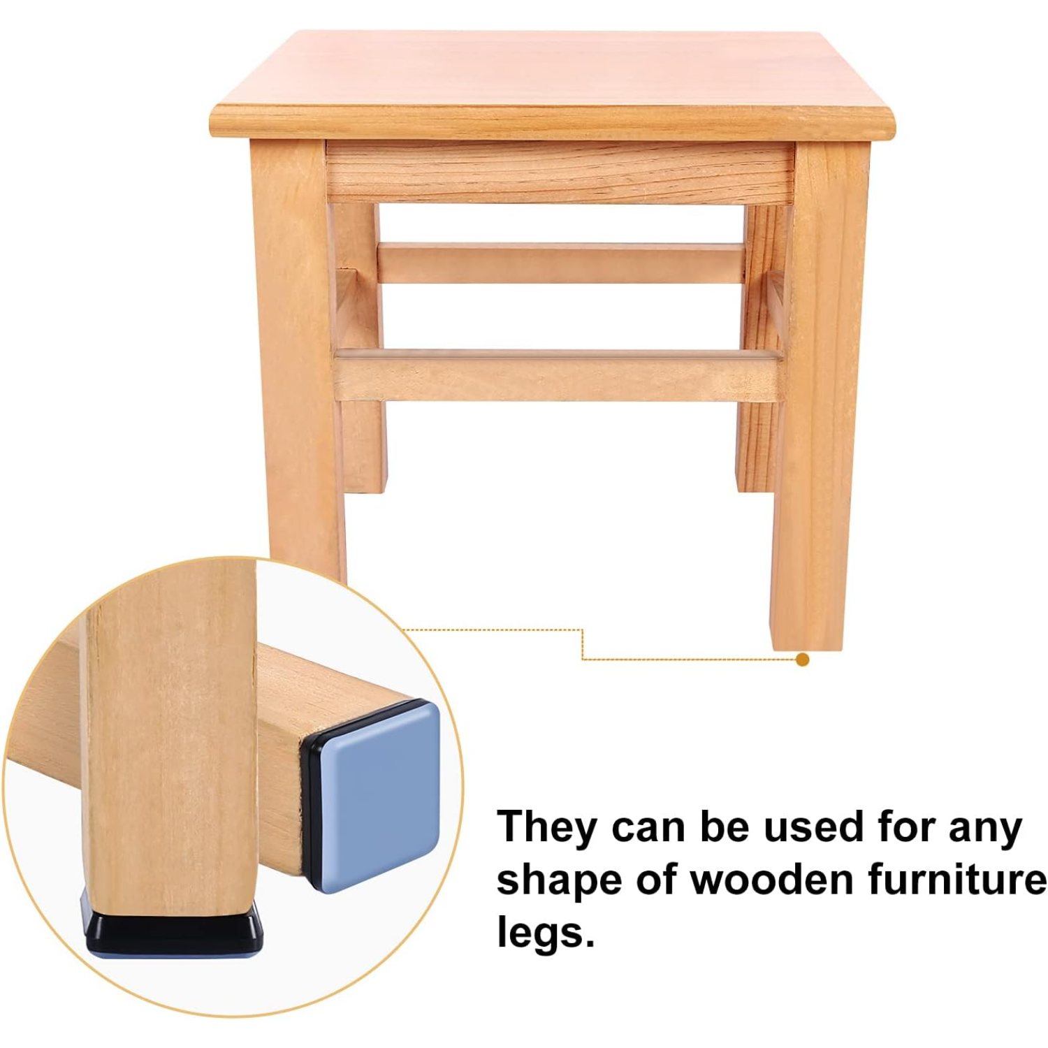 10Pcs Square Nail On Chair Leg - Outdoor Furniture Pads 评论和价格