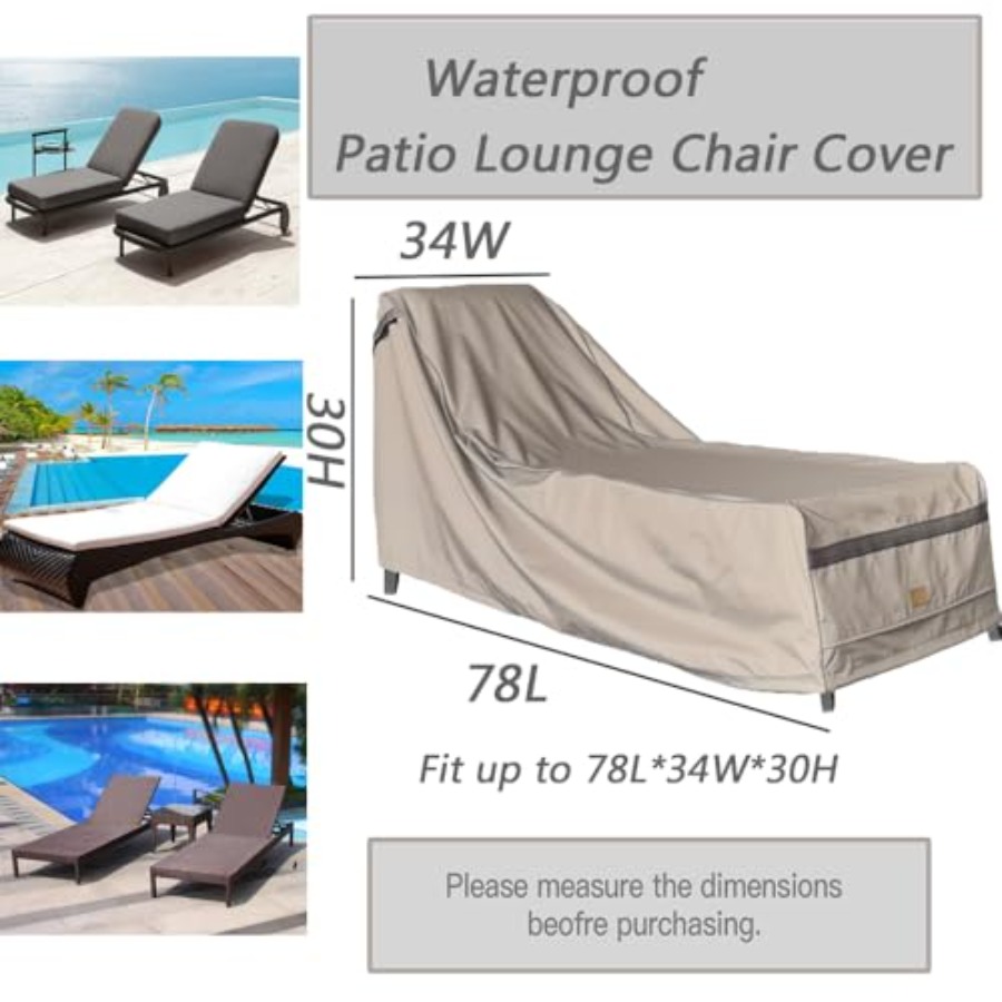 Patio Chaise Lounge Cover Wate - Outdoor Furniture Lounge 评论和价格