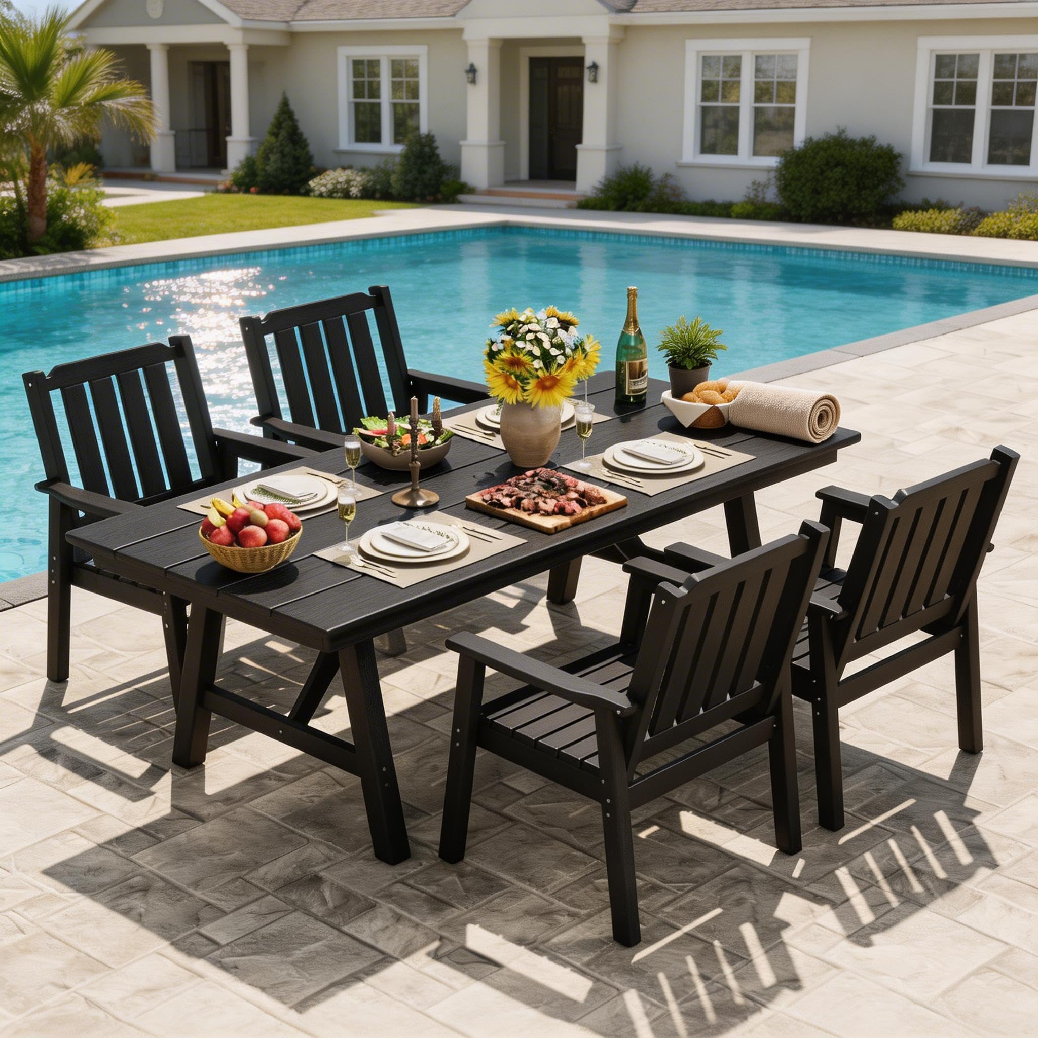 Outdoor Patio Dining Chairs Se - Outdoor Furniture Dining Set 评论和价格