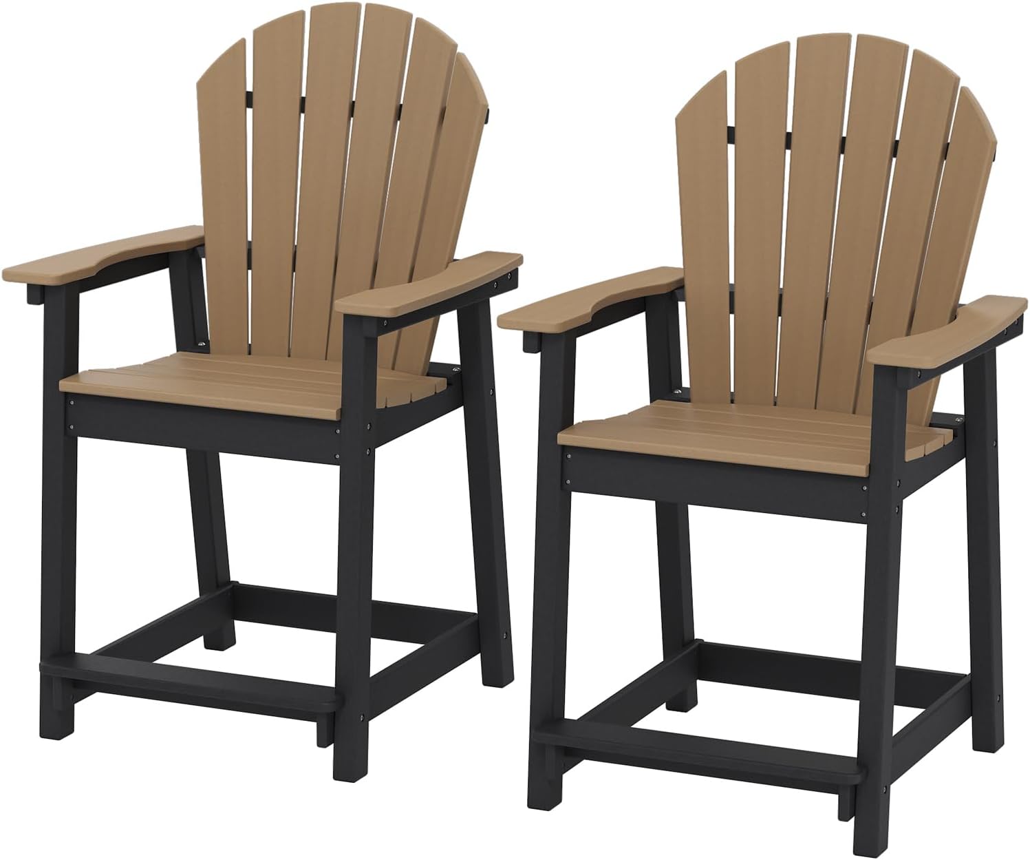 Set of 2 Bar Height Adirondack - Outdoor Furniture Fire Pit 评论和价格