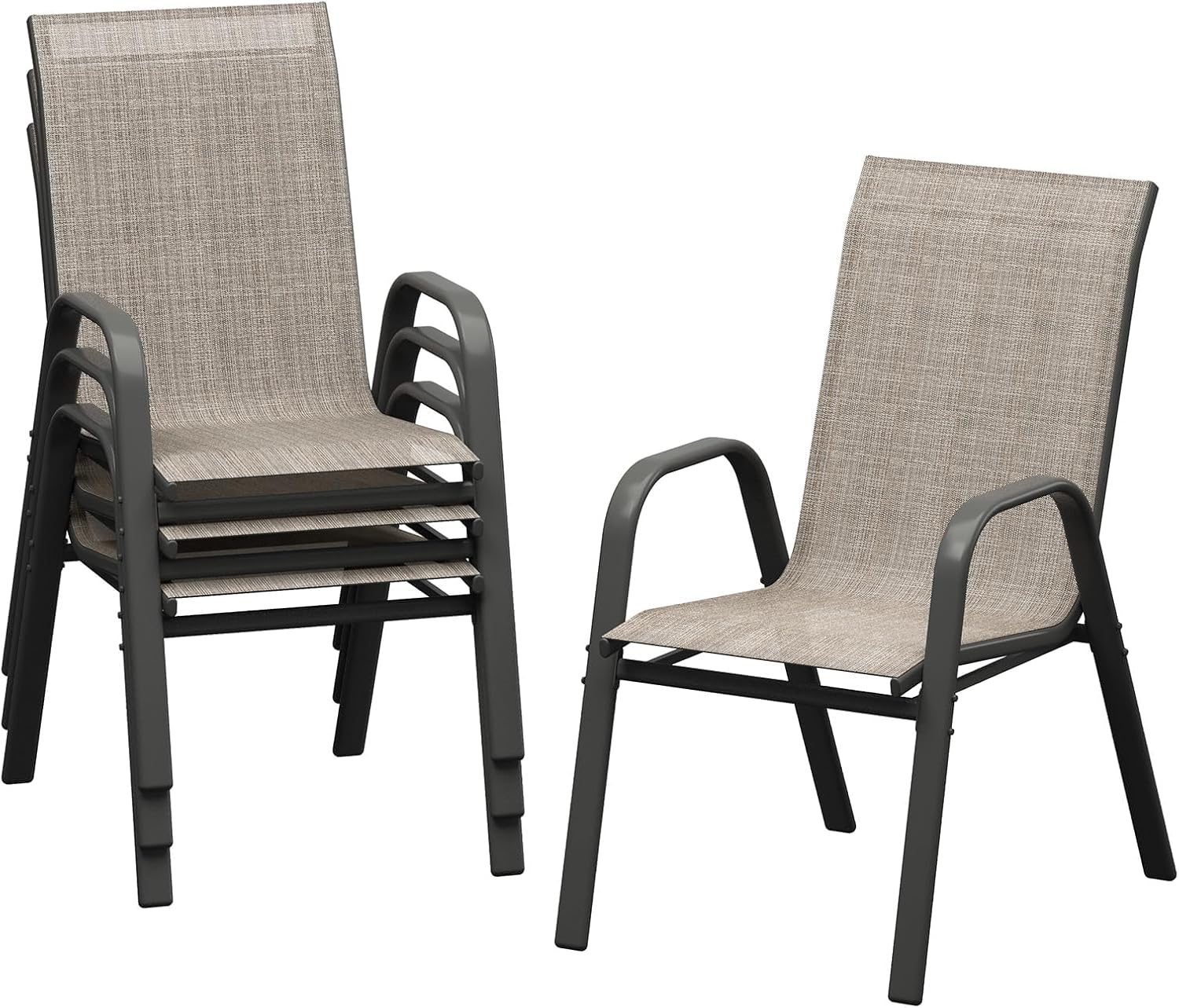 Patio Dining Chairs Set of 4,  - Outdoor Furniture Dining Set 评论和价格