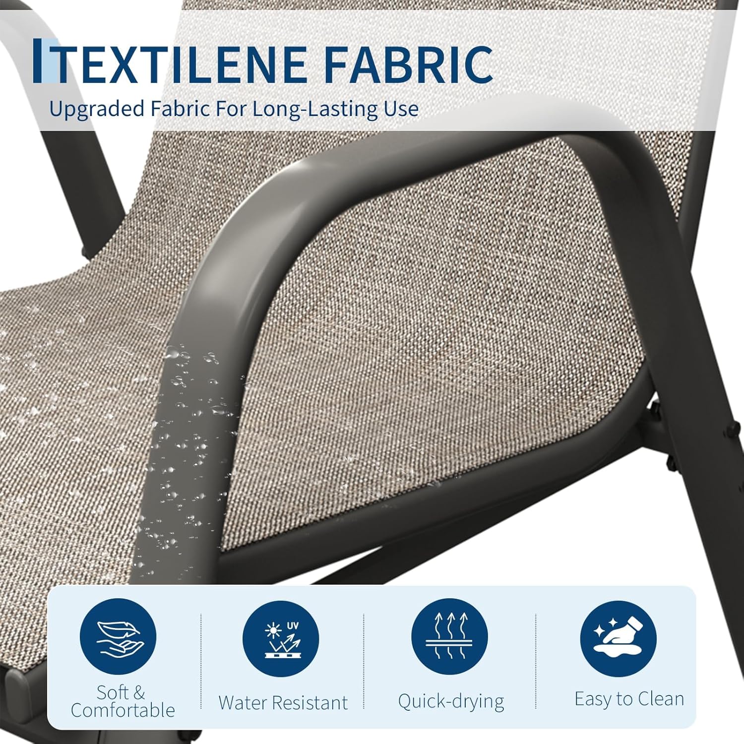 Patio Dining Chairs Set of 4,  - Outdoor Furniture Dining Set 评论和价格