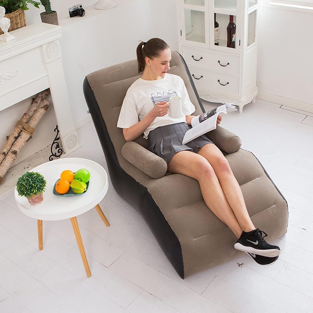 Folding Lazy Sofa,Inflatable L - Outdoor Furniture Lounge 评论和价格