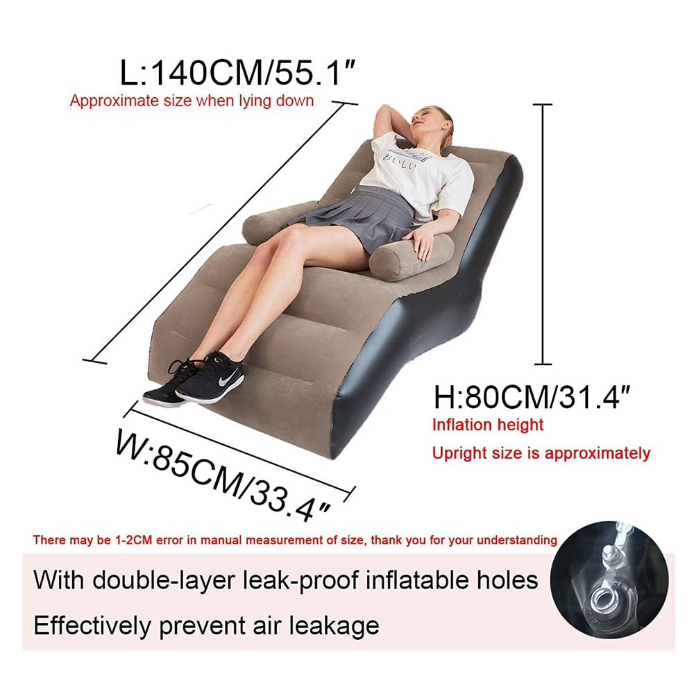 Folding Lazy Sofa,Inflatable L - Outdoor Furniture Lounge 评论和价格