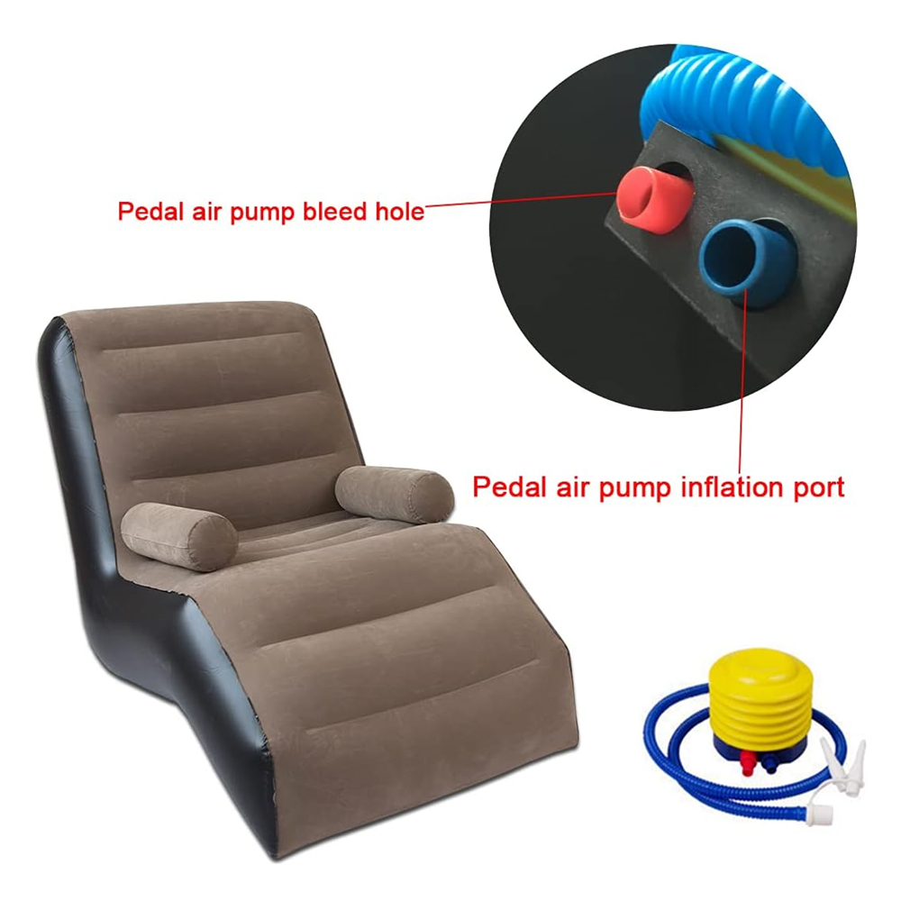 Folding Lazy Sofa,Inflatable L - Outdoor Furniture Lounge 评论和价格