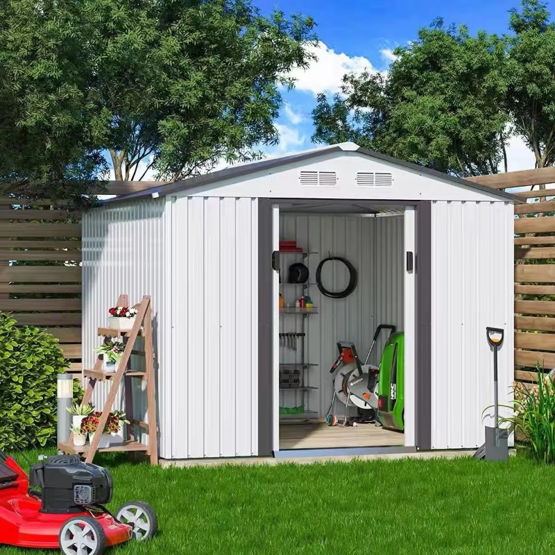 Outdoor Metal Garden Shed Wate - Outdoor Furniture Metal 评论和价格