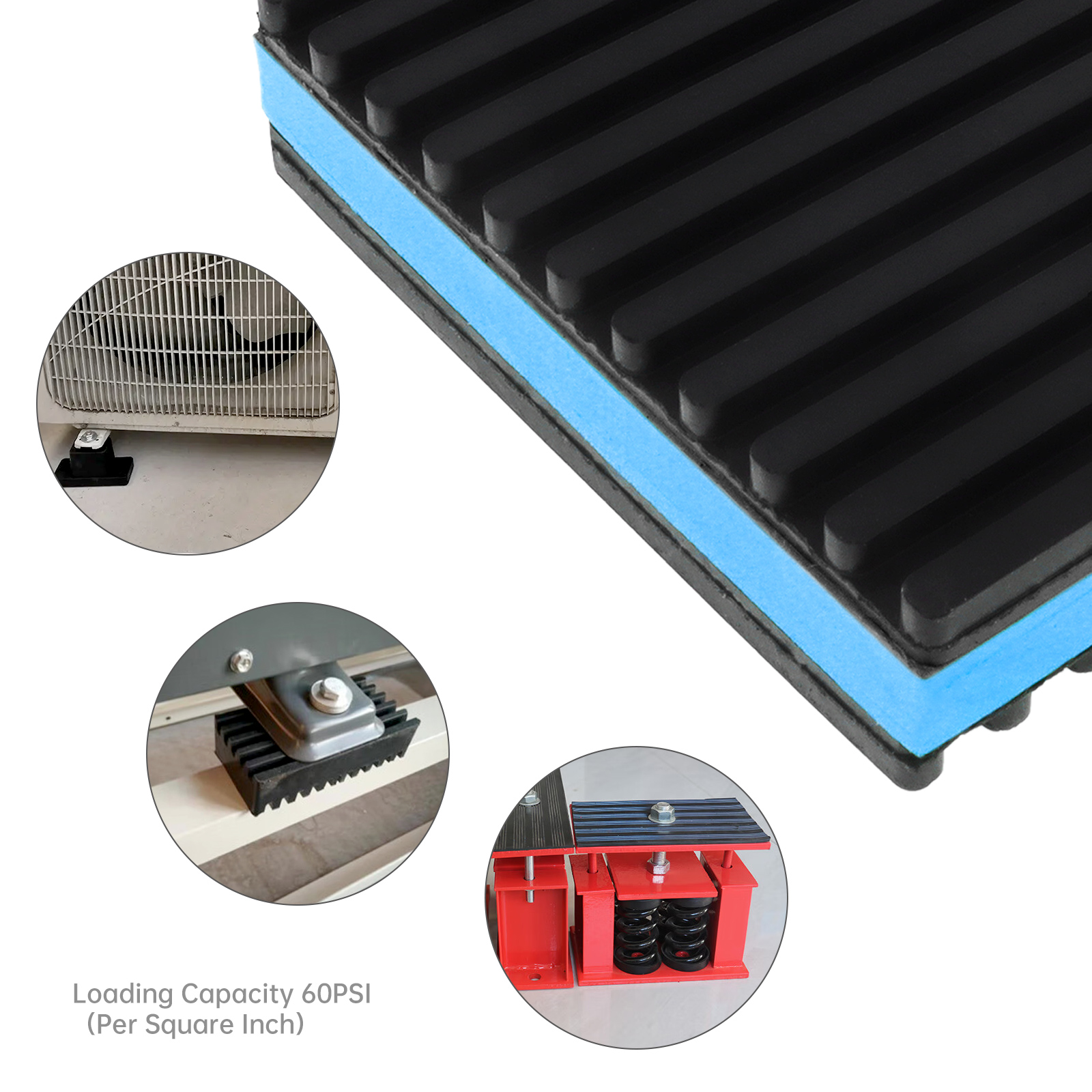 4pcs Rubber Anti-Vibration Pad - Outdoor Furniture Pads 评论和价格
