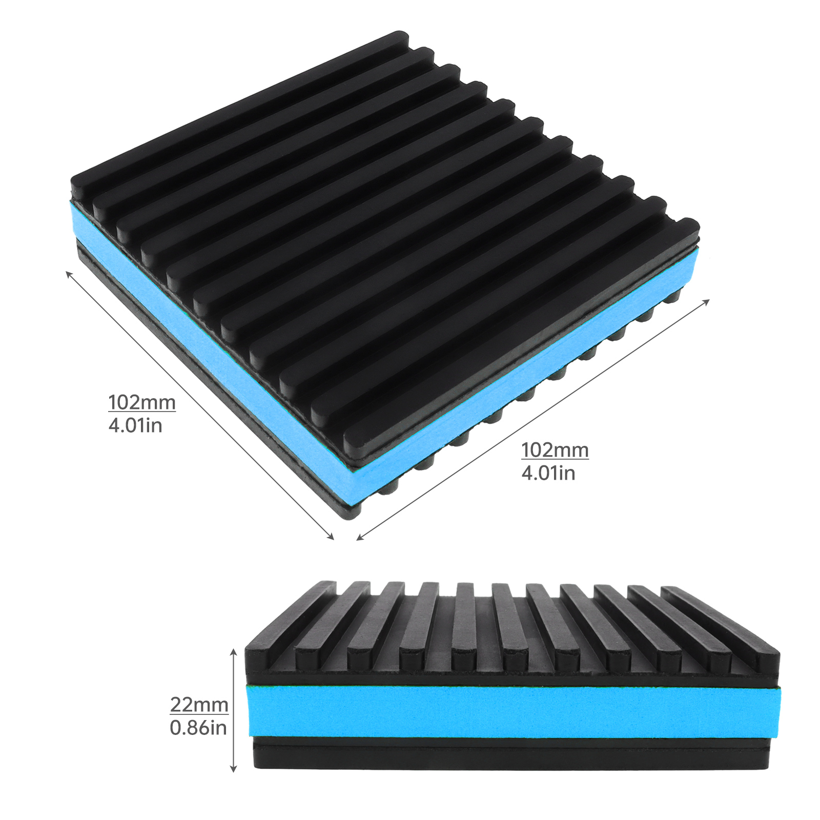 4pcs Rubber Anti-Vibration Pad - Outdoor Furniture Pads 评论和价格