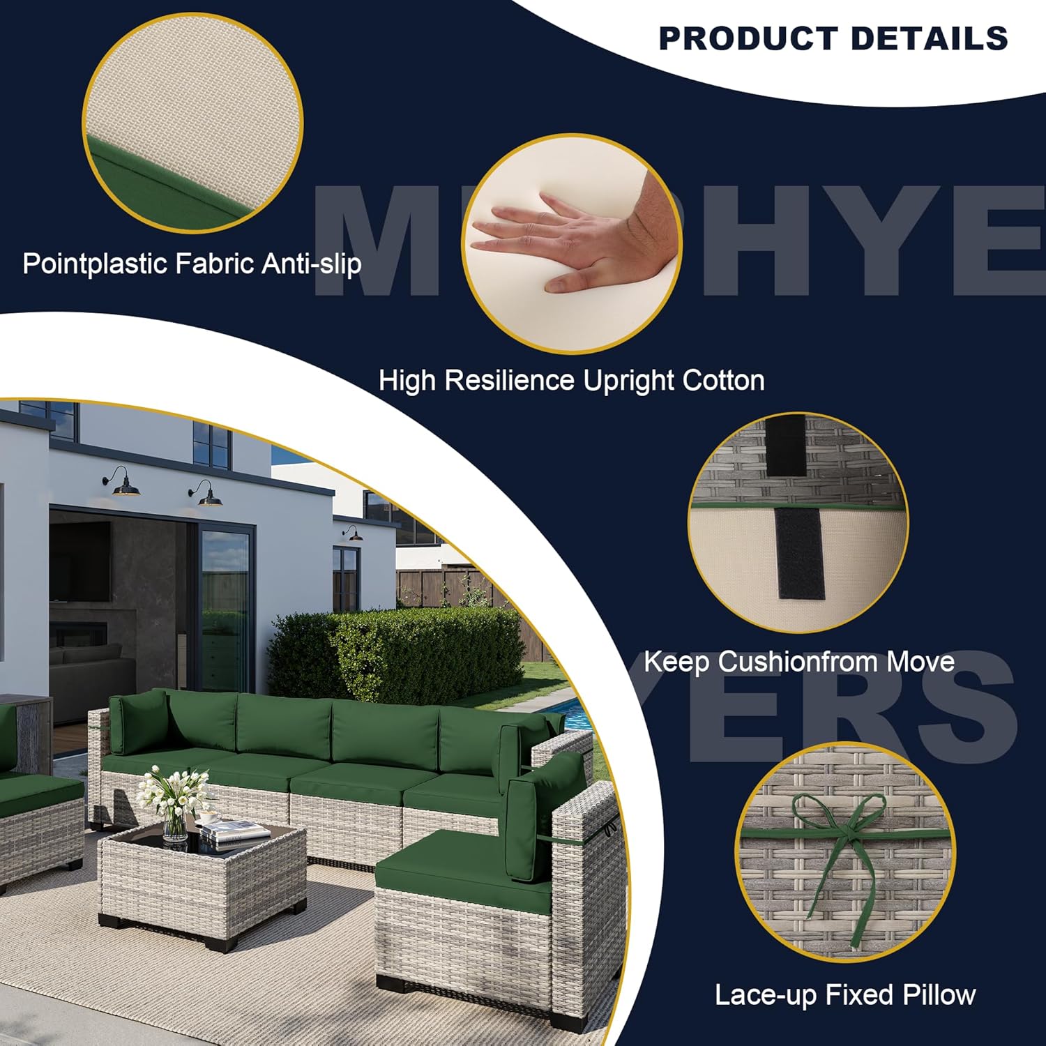 8-Piece Outdoor Patio Furnitur - Outdoor Furniture Fire Pit 评论和价格