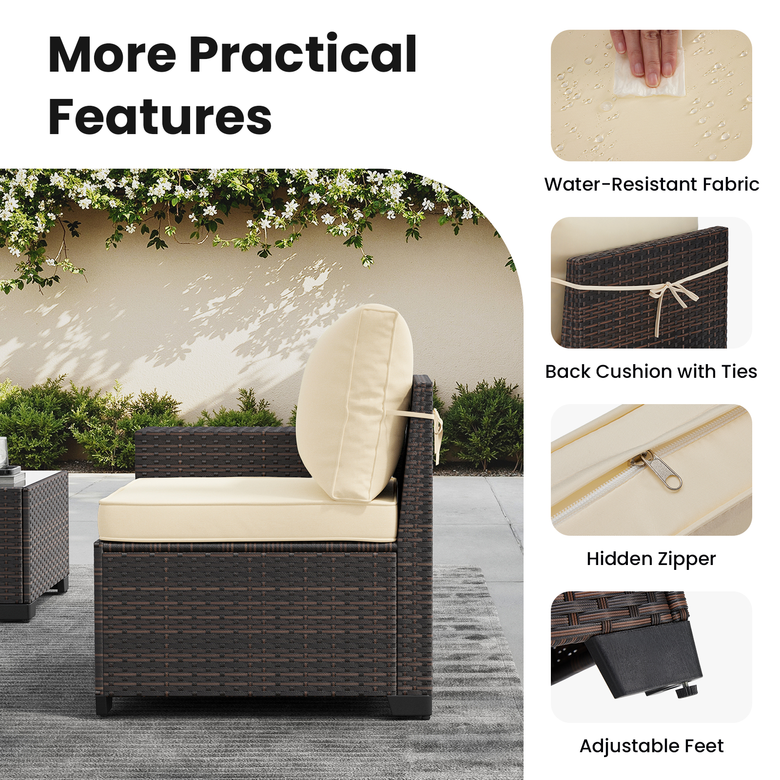 7 Piece Patio Furniture Set wi - Outdoor Furniture Fire Pit 评论和价格
