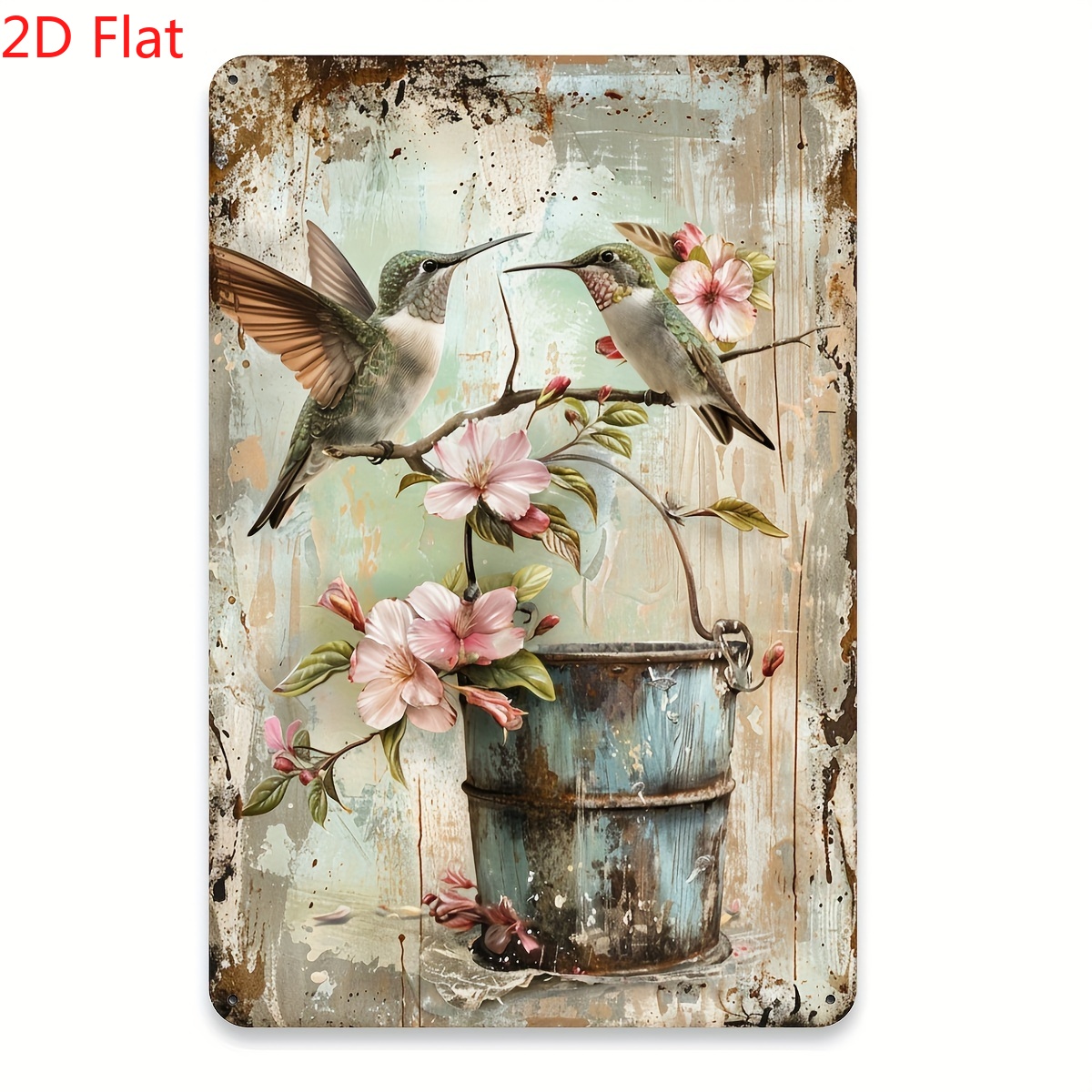 1pc Vintage Hummingbird & Flor - Outdoor Furniture Metal 评论和价格