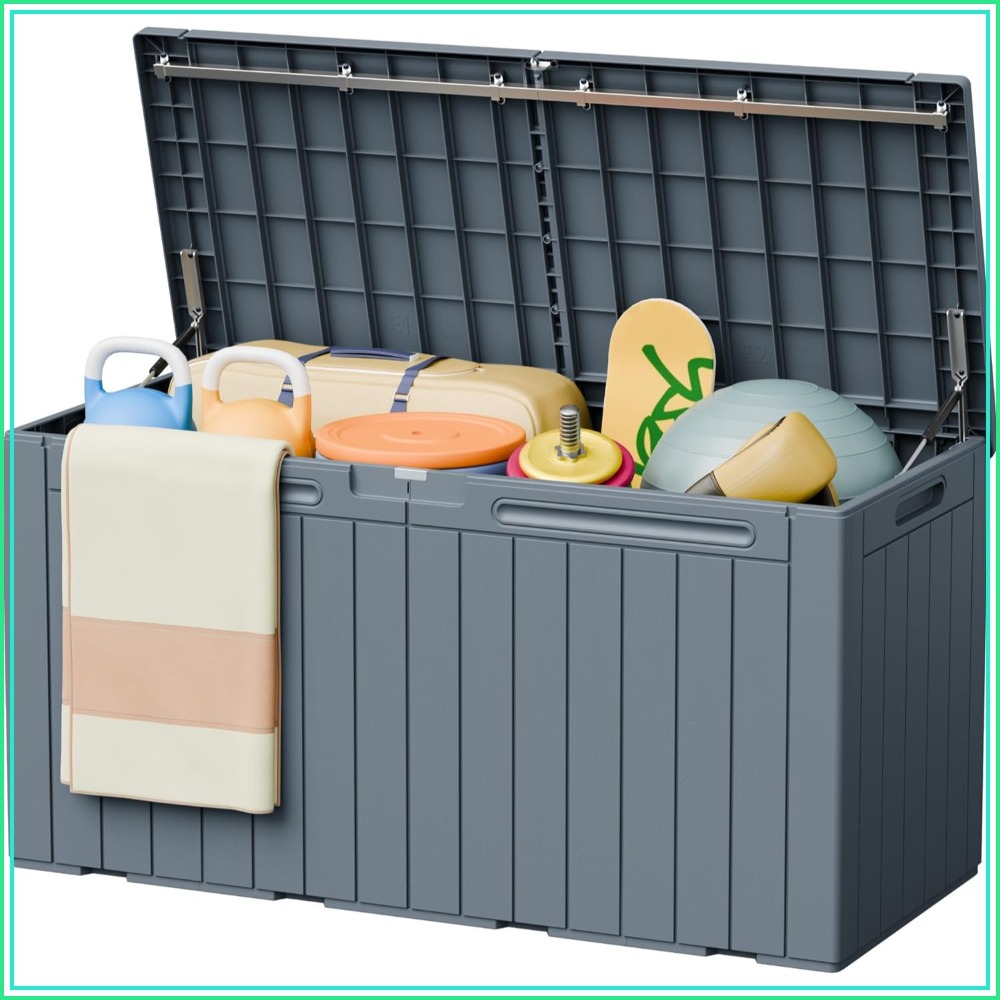 110 Gallon Outdoor Storage Box - Outdoor Furniture For Pool 评论和价格