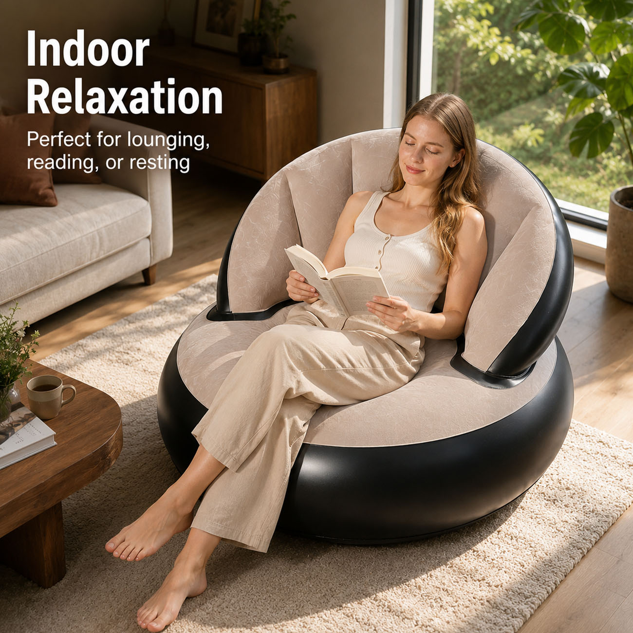Inflatable Chair for Adults, F - Outdoor Furniture Lounge 评论和价格