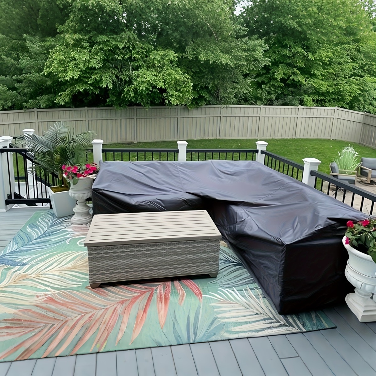 L-shaped Outdoor Sofa Cover, W - Outdoor Furniture L Shape 评论和价格